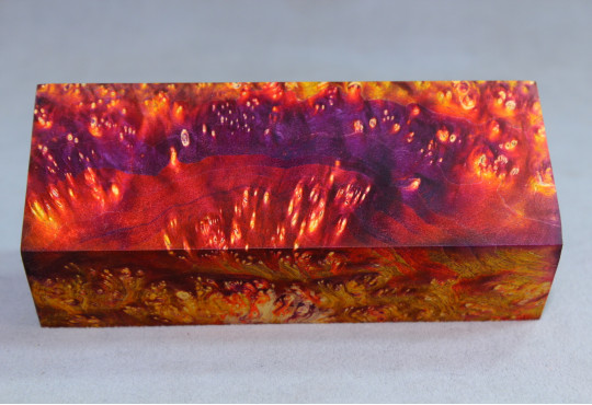 Stabilized Maple Burl Wood Mod Block